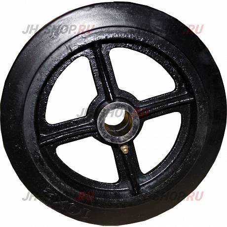 Комплект колес с литой резиной и чугунным ободом (2шт.) картинка